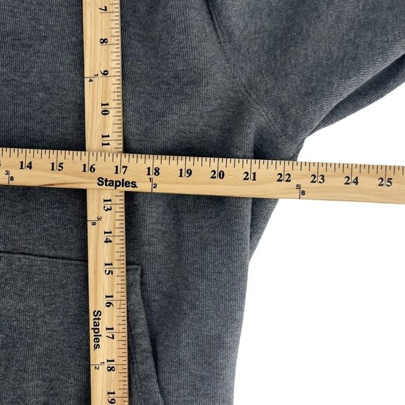 Vintage Polo By Ralph Lauren Hoodie Mens Large Grey Black Fleece Sweatshirt Zip - Picture 7 of 10